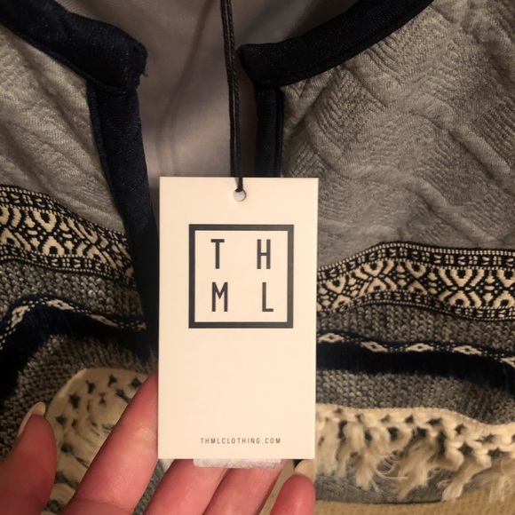 NEW NEVER WORN THML fringe vest! Size XS - Picture 3 of 5